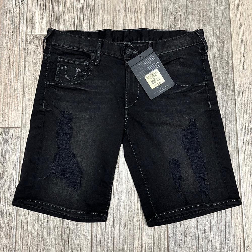 True Religion Women’s Jean Shorts New With Tags Black Size 26